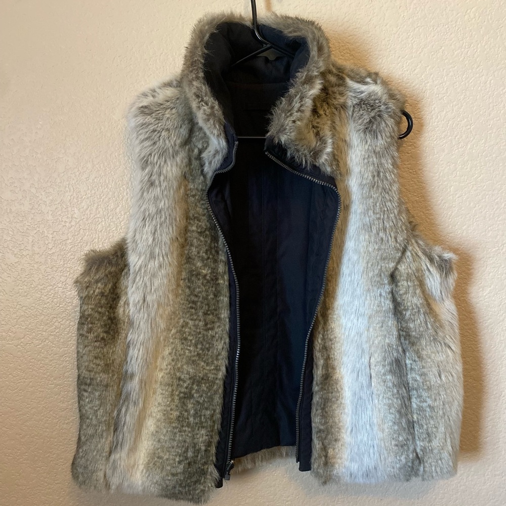 Fur reversible vest